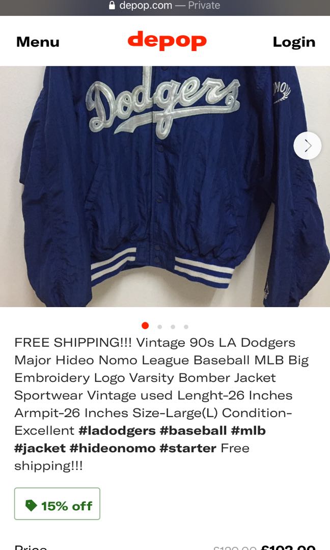 Vintage 90s LA DODGERS Starter Varsity Jacket MLB Major League 