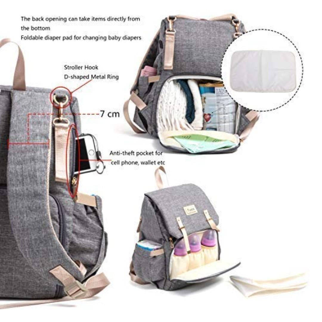 vkyea Large Capacity Diaper Bag Backpack (Category: Diaper Bags & Wetbags) located in Davao. Submitted by barato2017 (Listing ID 259833665, Image 3). Description: item condition: Brand New with Tag 100% AUTHENTIC / ORIGINAL vkyea Baby Nappy Bag Backpack, Multifunctional Changing For Traveling Mom Daddy, Large Capacity Diaper Waterproof Pad 3 Insulated Pockets Bottle Stroller Fit Gray Safety warning ♥Warm Tips: For the safety of the baby, please d