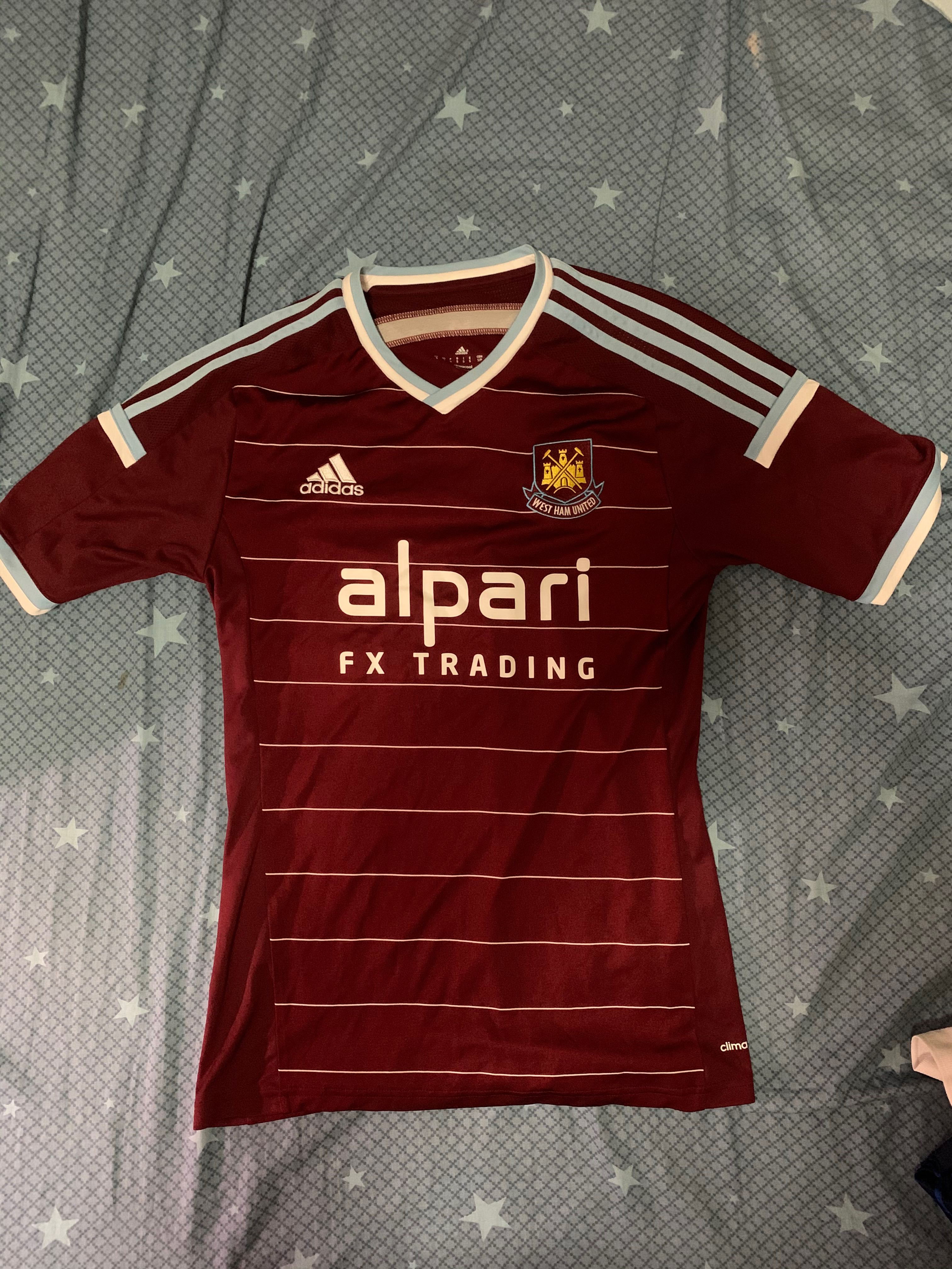 West Ham 14 15 Adidas Jersey Shirt Kit Sports Sports Apparel On Carousell