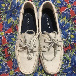rockport white leather shoes