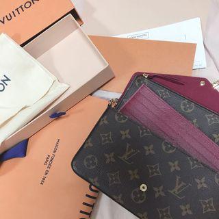LV Louis Vuitton FELICIE三合一 老花鏈包 WOC