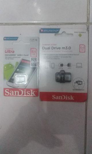 64gb memory card and otg rush for sale aspack rushhh.