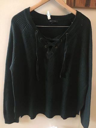 Knitted sweater large