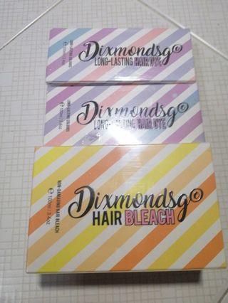 hair bleach and hair dye