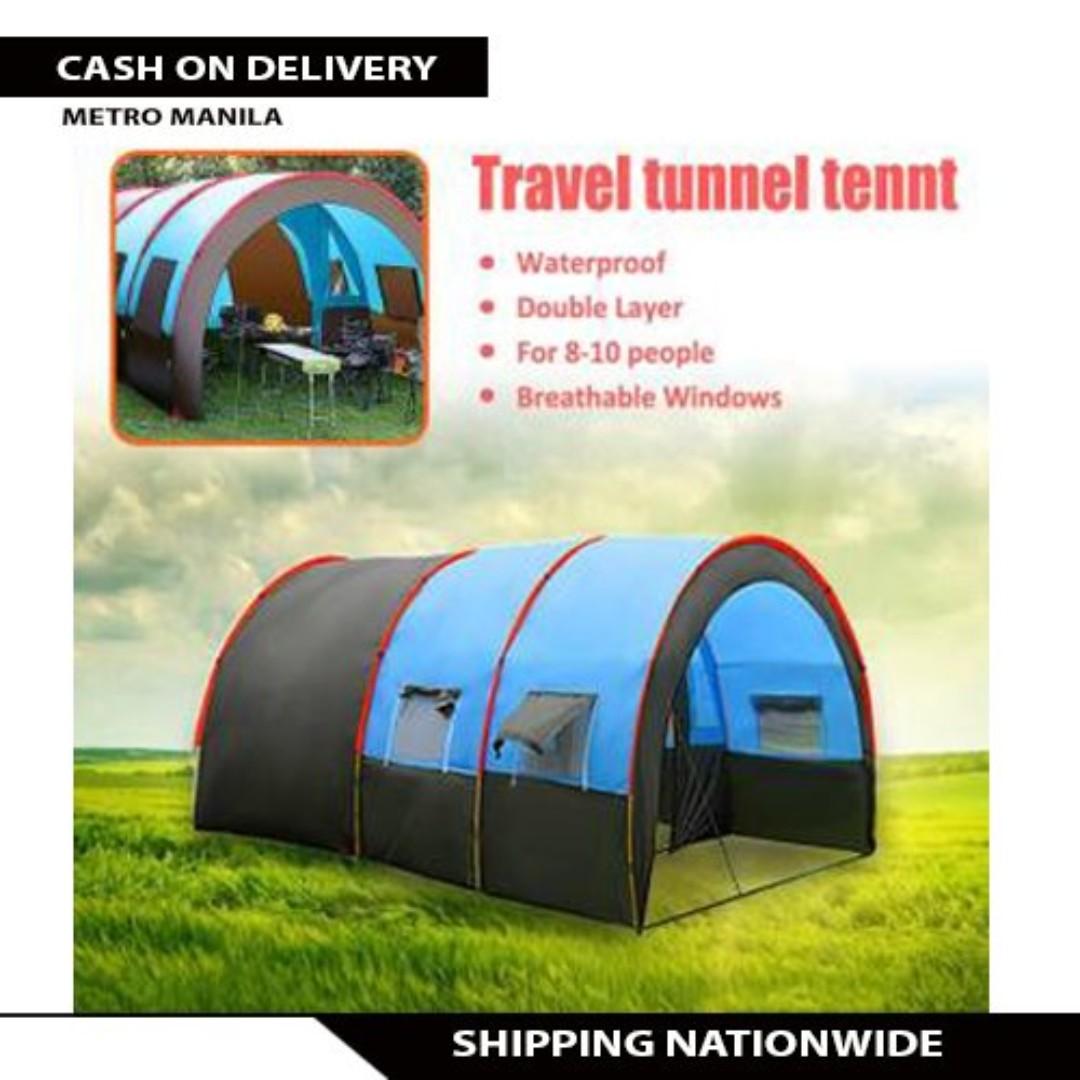 8 10 Person Outdoor Waterproof Travel Camping Tent Travel Essentials Outdoor Camping On Carousell