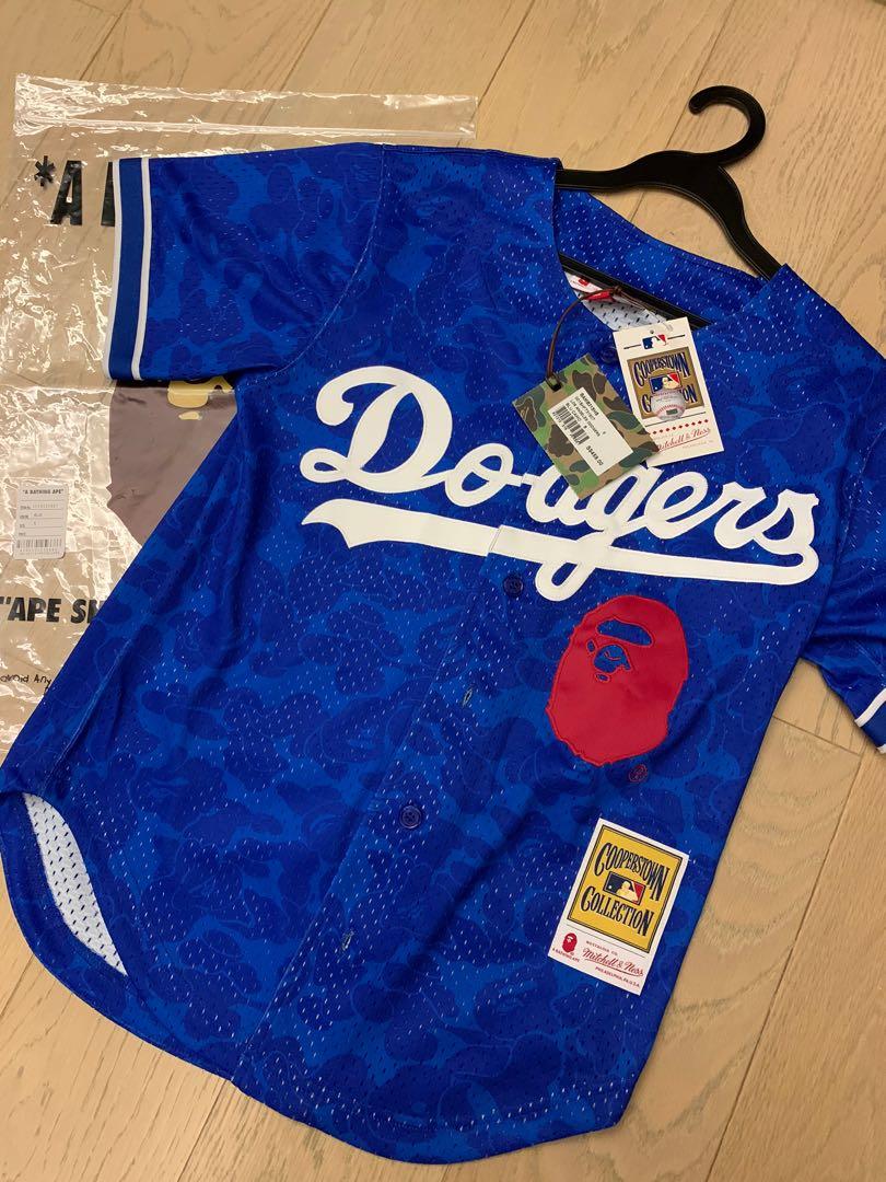BAPE x Dodgers Mitchell & Ness Collab (Size S), Men's Fashion