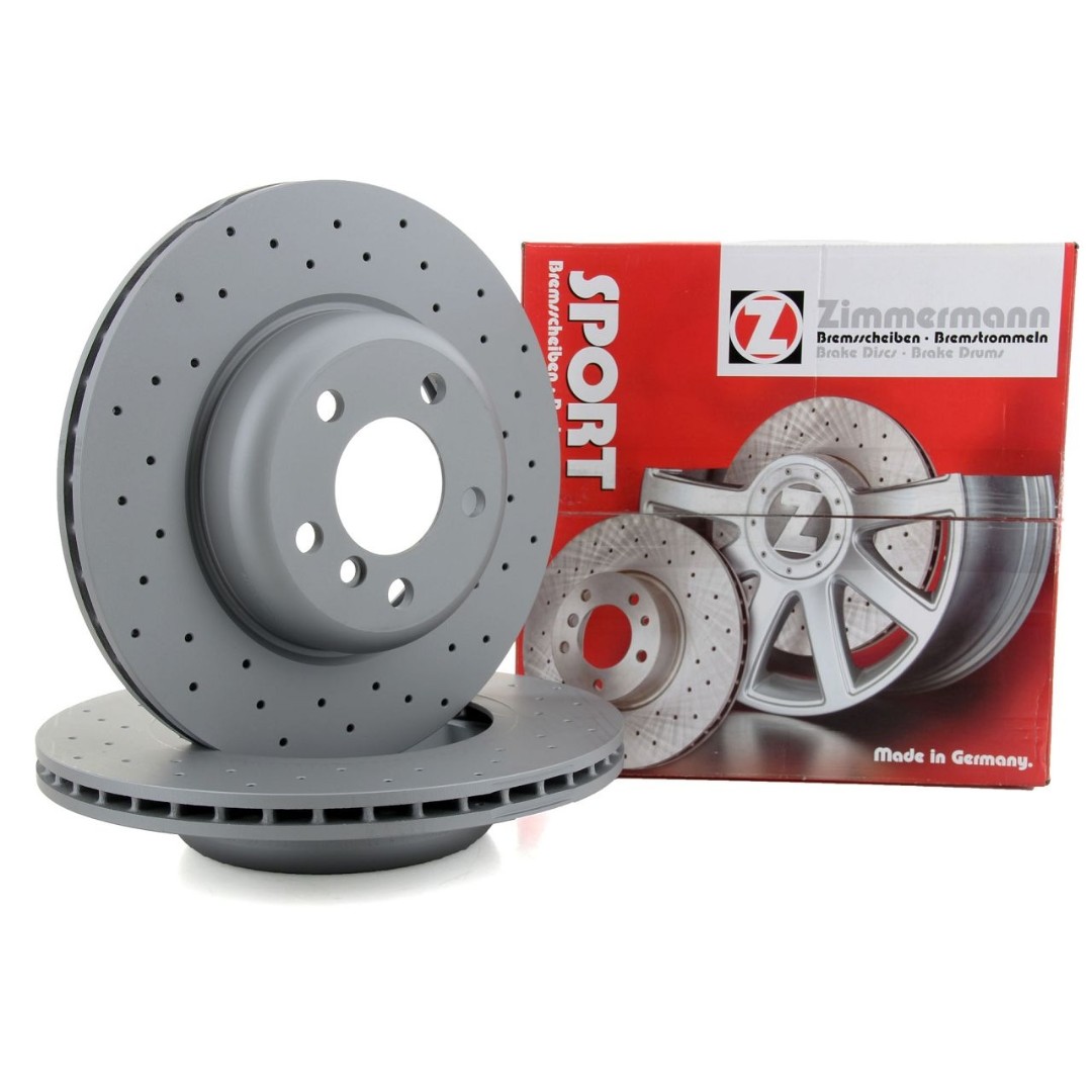 BMW 5 (F10, F18, F11) Front Brake Disc Rotor, Perforated, Sport Coat Z