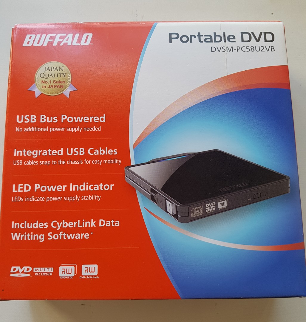 Buffalo Portable DVD DVSMPC58U2V, Computers & Tech, Parts