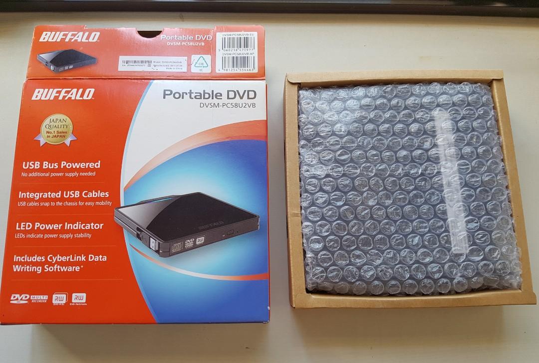 Buffalo Portable DVD DVSMPC58U2V, Computers & Tech, Parts