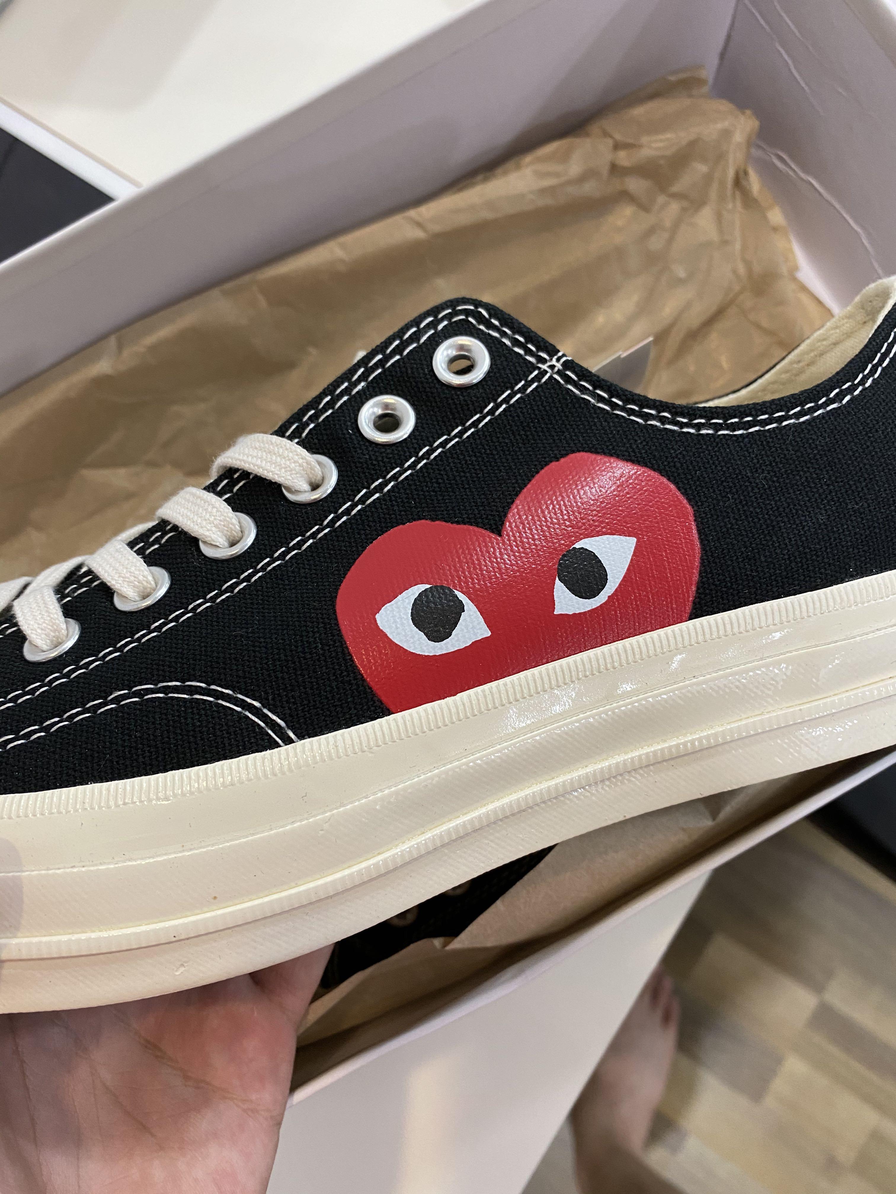 CDG X Converse Black Low Cut Men s Fashion Footwear Sneakers on