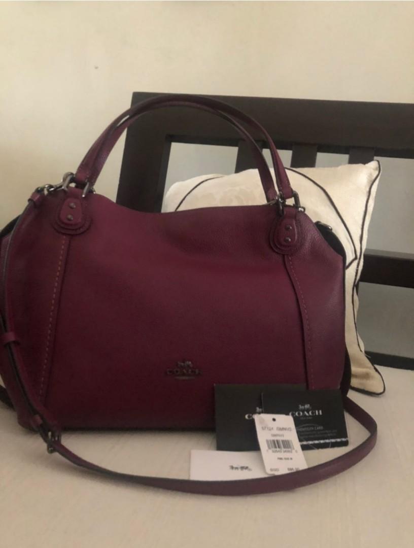 Coach edie dark berry on sale