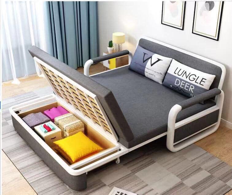 1 Sofa Bed With Storage Slim Single, Single Sofa Bed With Storage