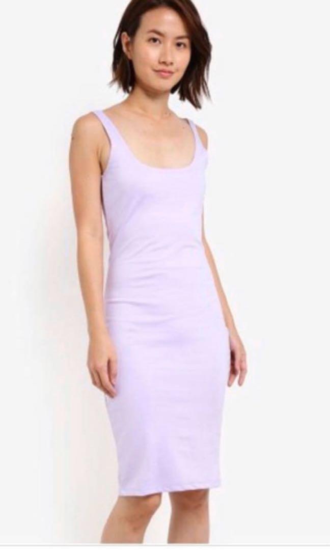 Cotton on lilac pastel purple Bodycon Dress Women s Fashion Tops