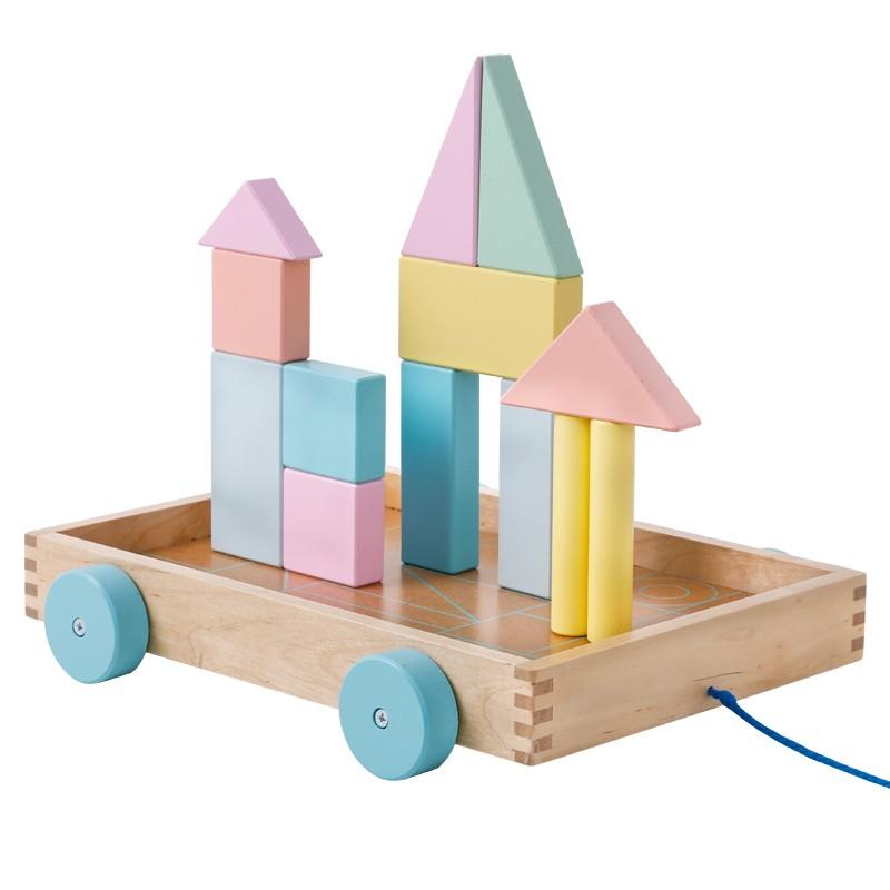 educational wooden building blocks