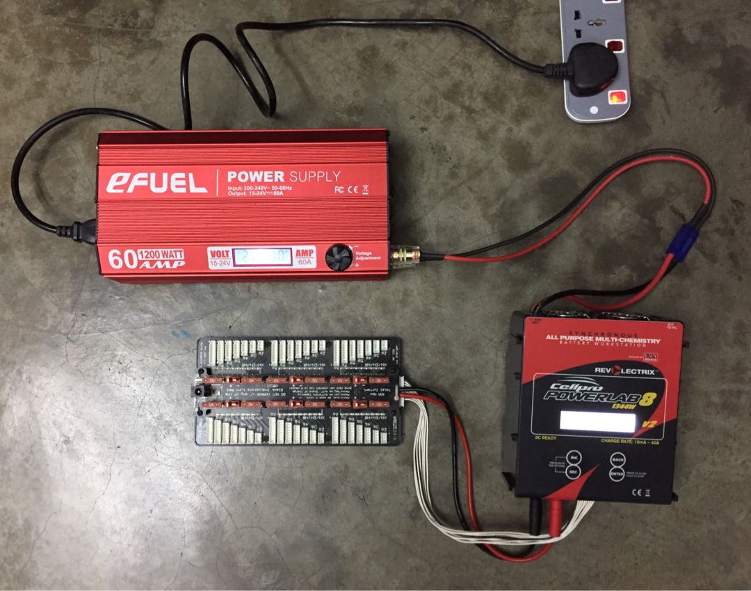 Efuel 60A Switching DC Power Supply & Revolectrix CellPro Powerlab 8 V2
