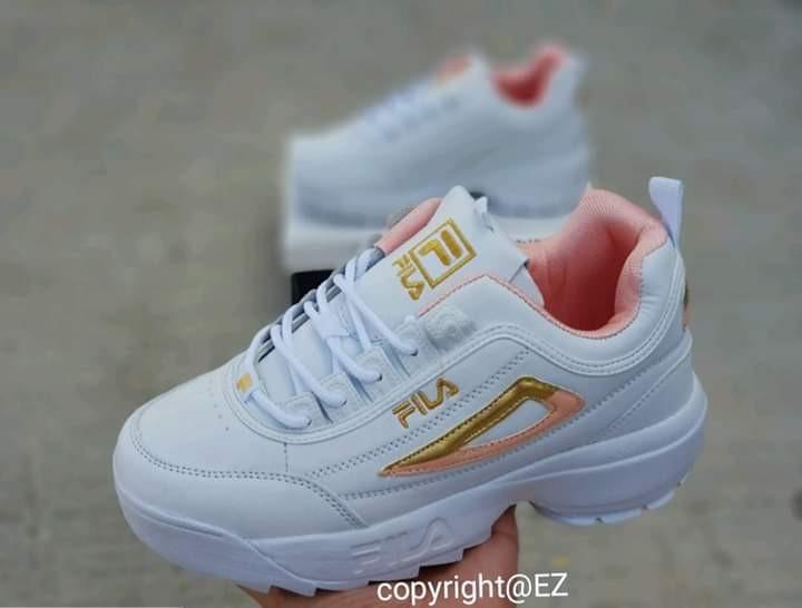 FILA DISRUPTOR II WHITE PINK GOLD