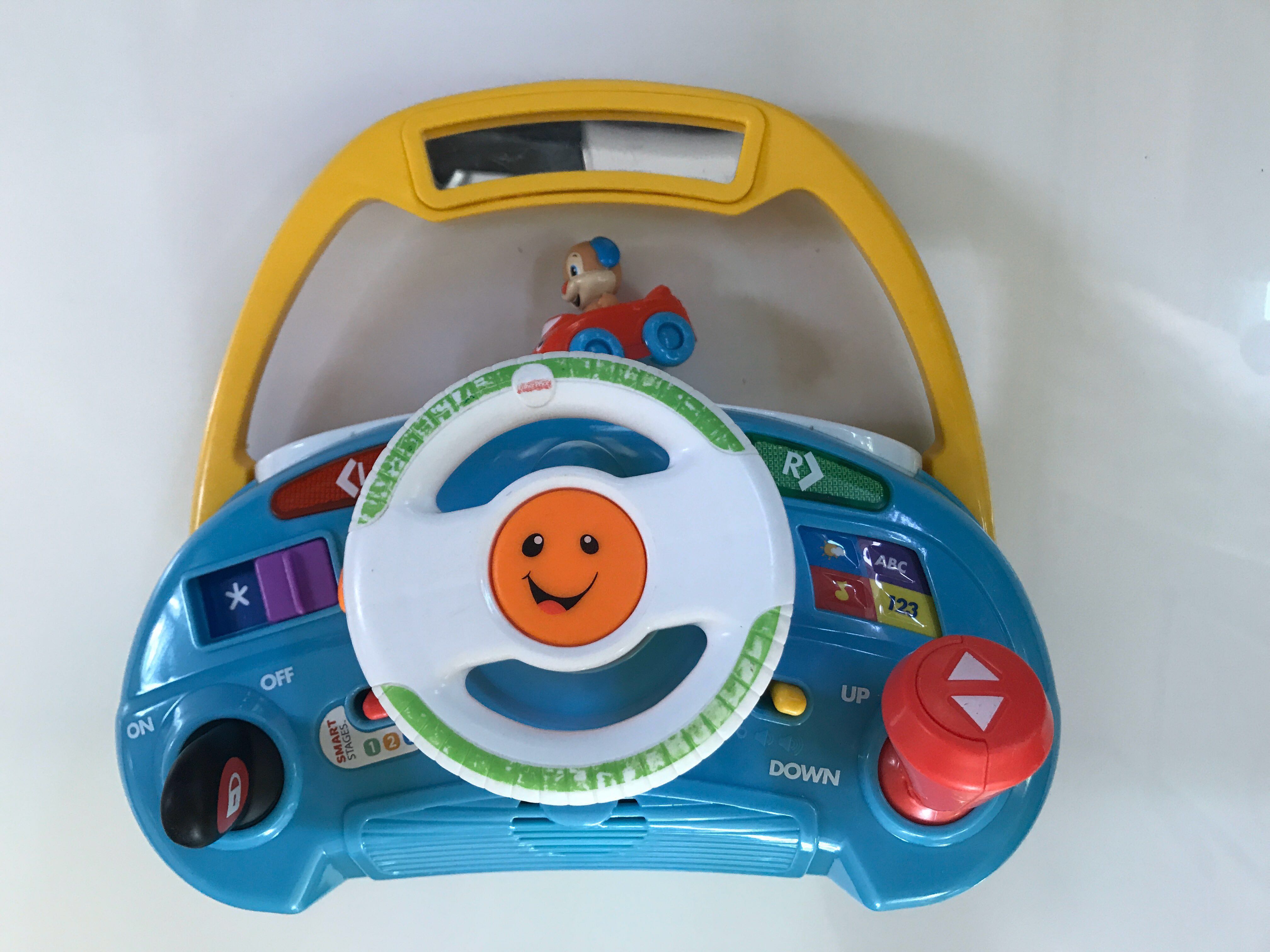 raket nul Retentie Fisher-Price Laugh Learn Puppy's Smart Stages Driver Interactive Steering  Wheel | sdr.com.ec