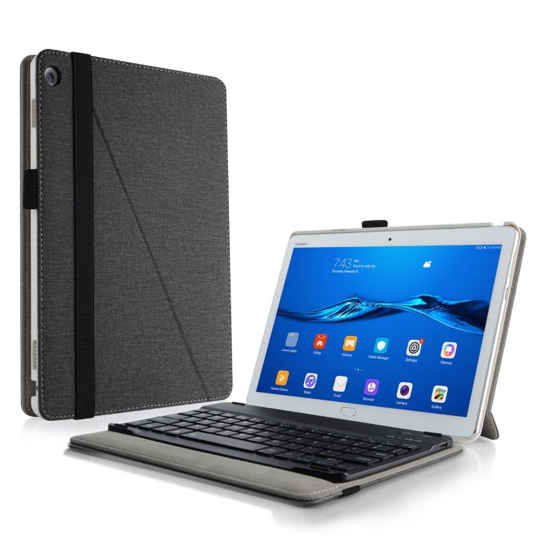 Infiland Case For Huawei Mediapad M3 Lite 10 Ultra Slim Cover With Wireless Bluetooth Detachable Keyboard Compatible With Huawei Mediapad M3 Lite 10 10 1 Inch Ips Tablet Black Electronics Others On Carousell