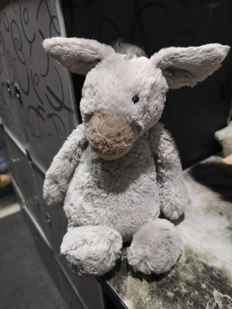 jellycat bashful donkey grey