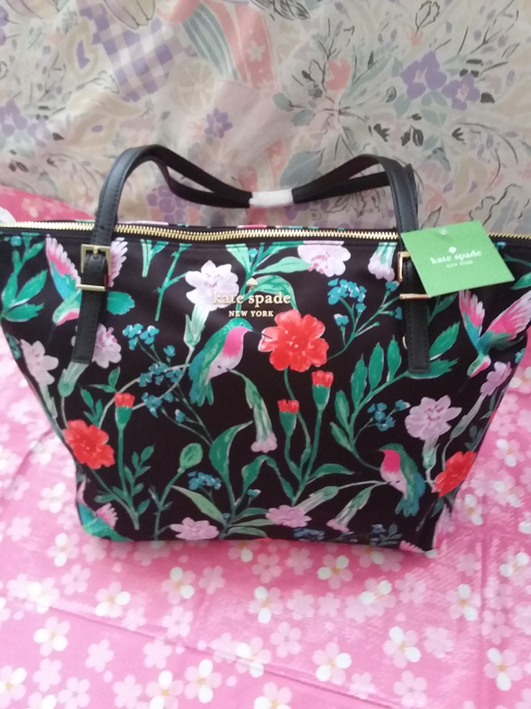 KATE SPADE Birds and Floral Tote Bag, Women's Fashion, Bags & Wallets, Tote  Bags on Carousell
