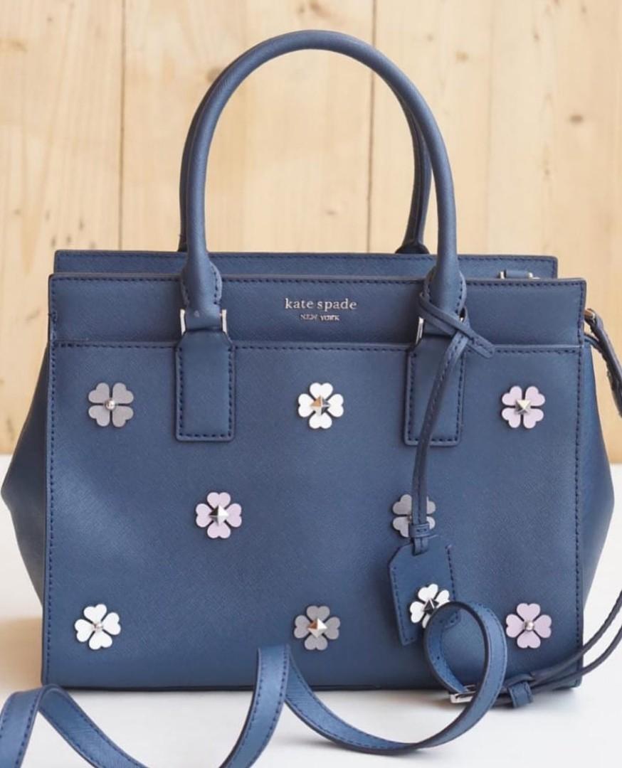 Cameron spade flower top applique medium satchel