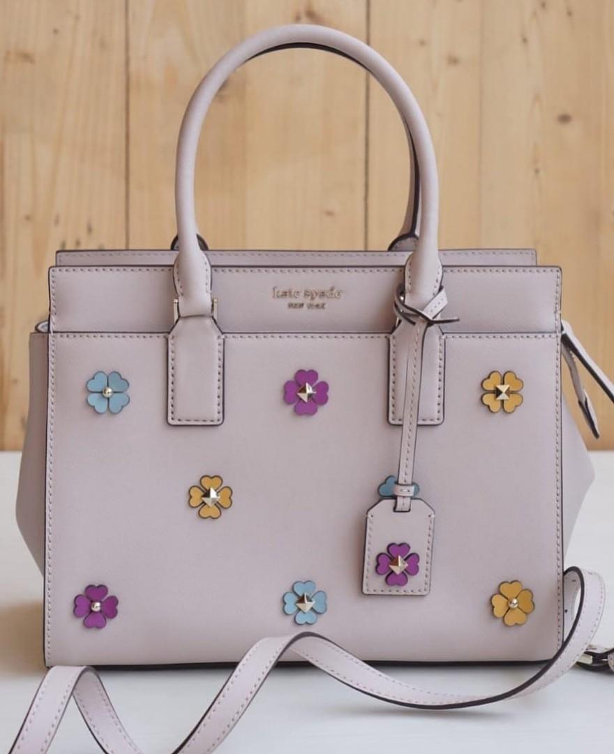 Cameron spade flower applique medium outlet satchel