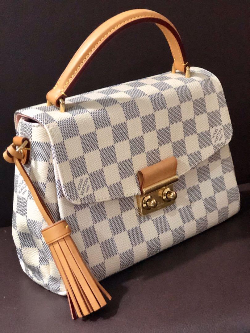 Louis Vuitton Set of Two: Damier Azur Croisette Bag & Wallet., Lot #16067