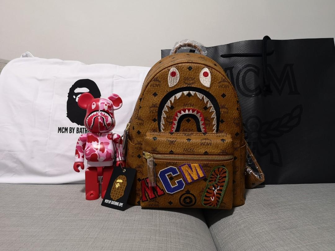 MCM BAPE Backpack, Luxury, Bags & Wallets on Carousell
