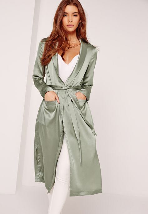 Satin duster sale