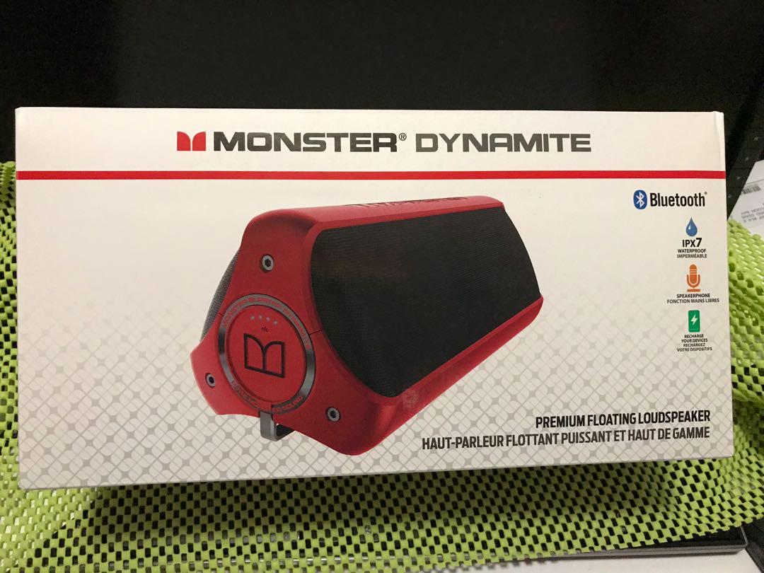 Monster dynamite waterproof bluetooth wireless speaker hotsell
