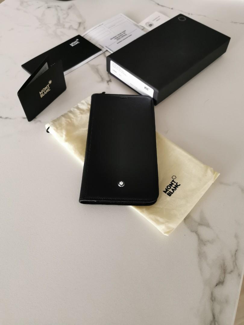 Montblanc sartorial flip side cover with 2cc and view pocket for apple iphone xs on sale max