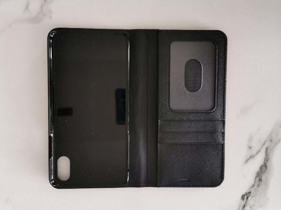 Montblanc sartorial flip side cover with 2cc and view pocket best sale for apple iphone xs max