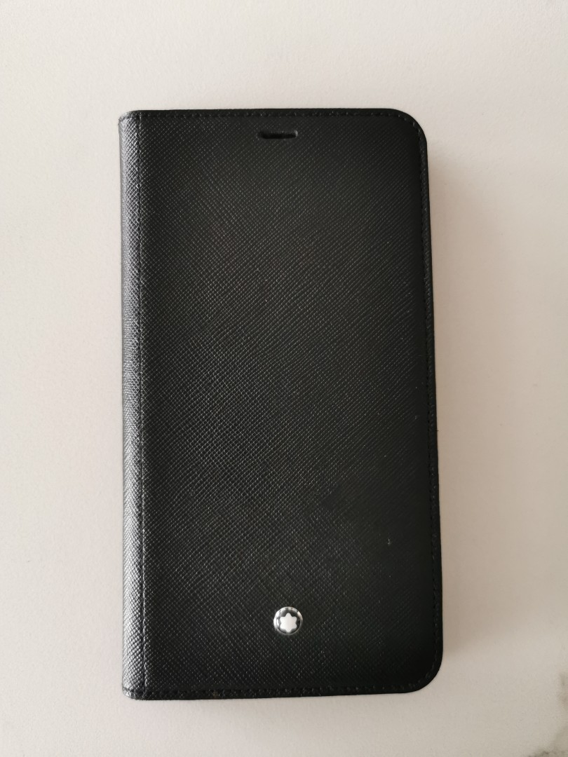 Montblanc sartorial flip side cover with 2cc and view pocket best sale for apple iphone xs max