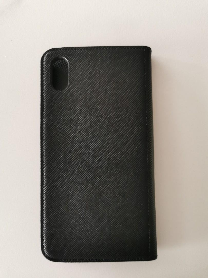 Montblanc sartorial flip side cover with 2cc and view pocket best sale for apple iphone xs max