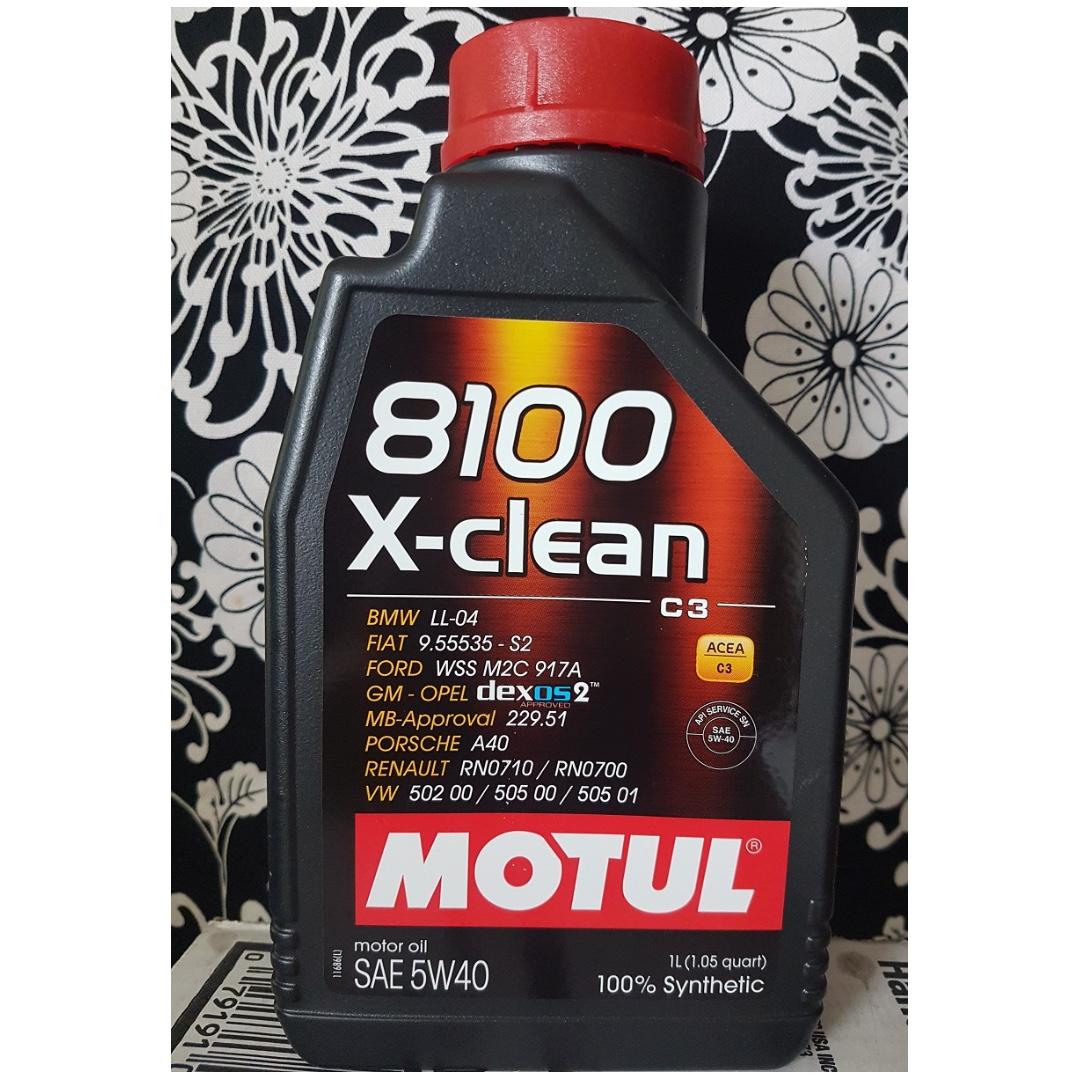 Motul X Clean 5w 40 1l Car Accessories Accessories On Carousell