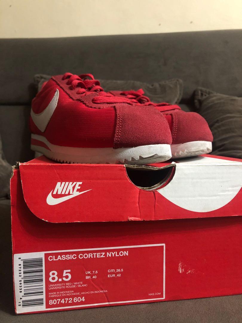 Nike Cortez Nylon (RED) Men #39 s Fashion Footwear Sneakers on Carousell
