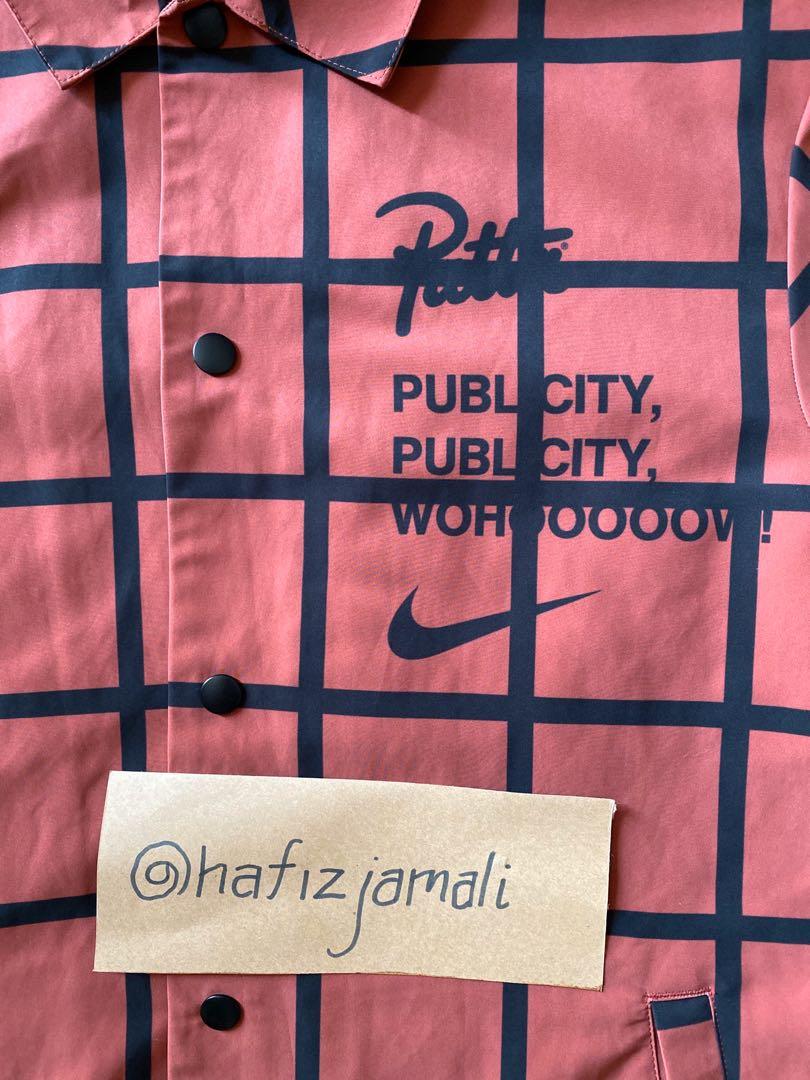 nike nsw patta coaches jacket mars stone