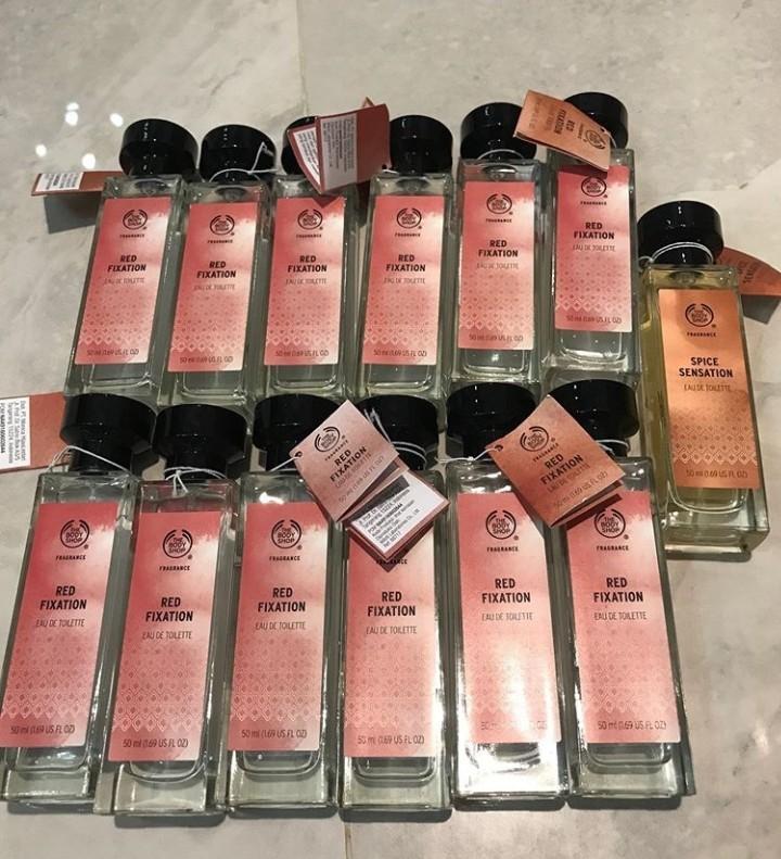 Parfum The Body Shop red fixation
