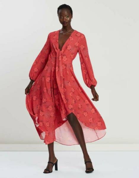 Pasduchas constellation midi on sale dress