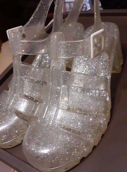 clear jelly platform sandals