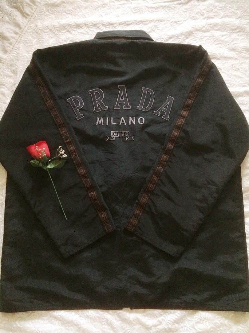 Prada reversible jacket, Fesyen Pria 