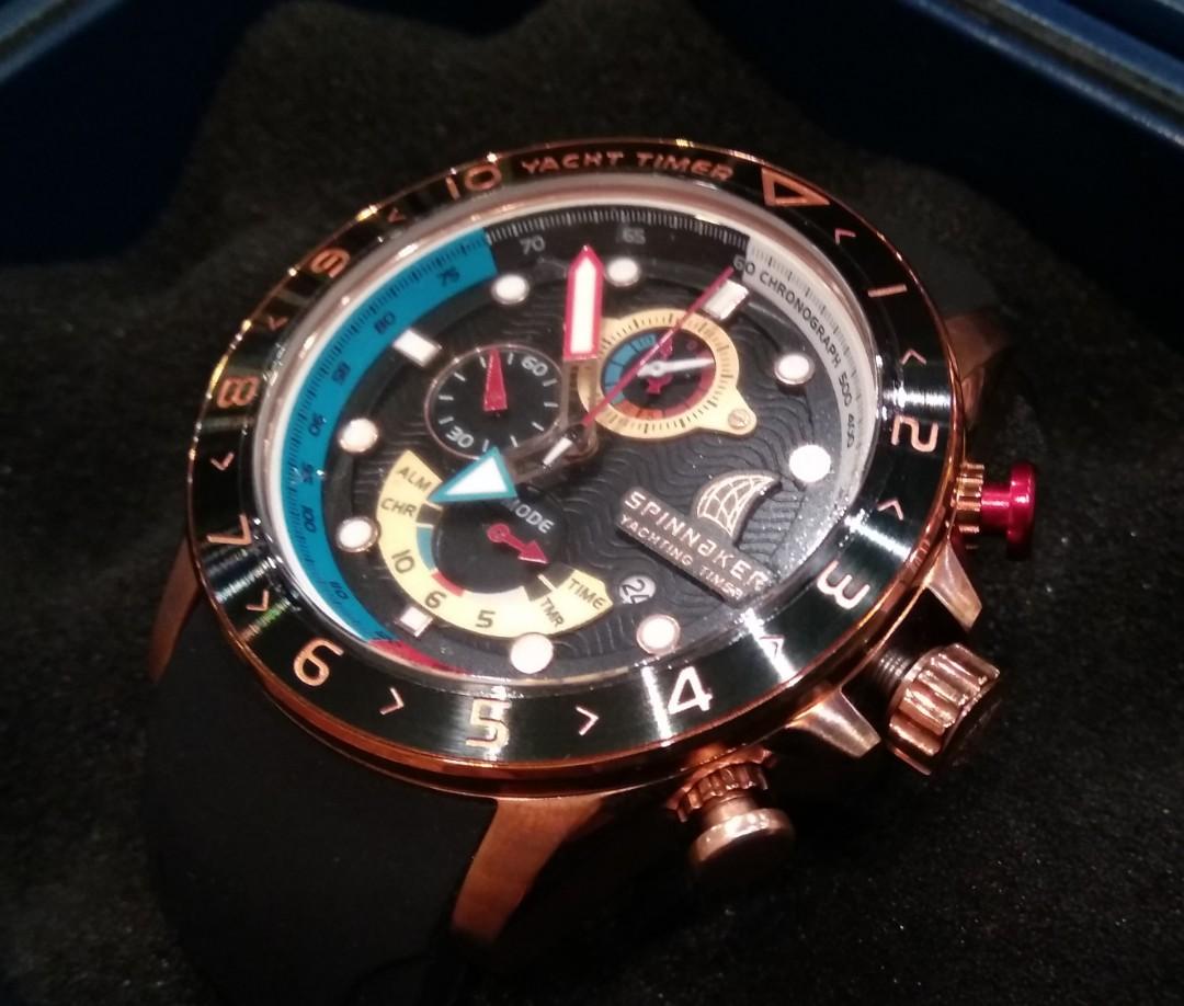 Spinnaker Regatta Yacht Timer Alarm Chronograph Seiko Quartz Movement ...