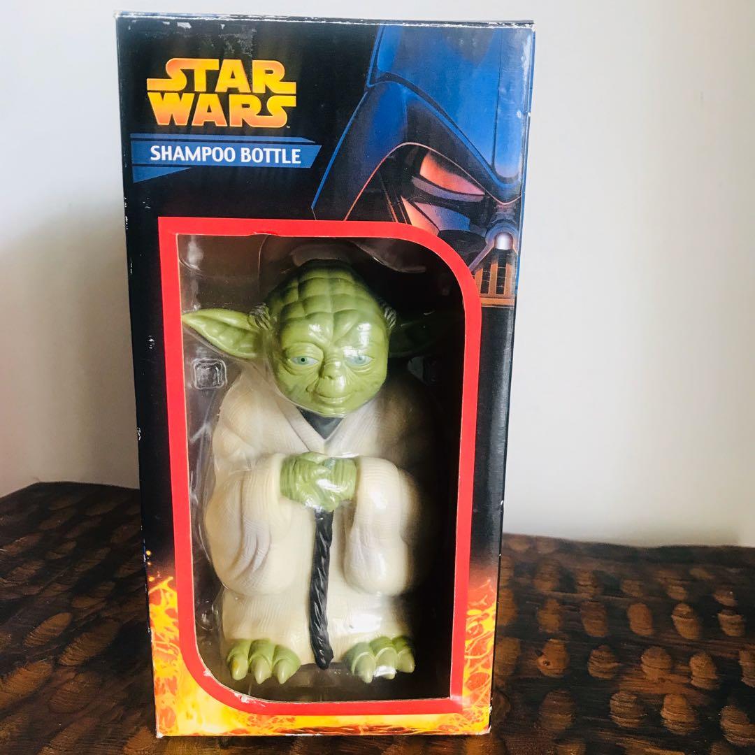 Vintage 2005 Star Wars Yoda Shampoo Bottle Japan Collectible, Hobbies