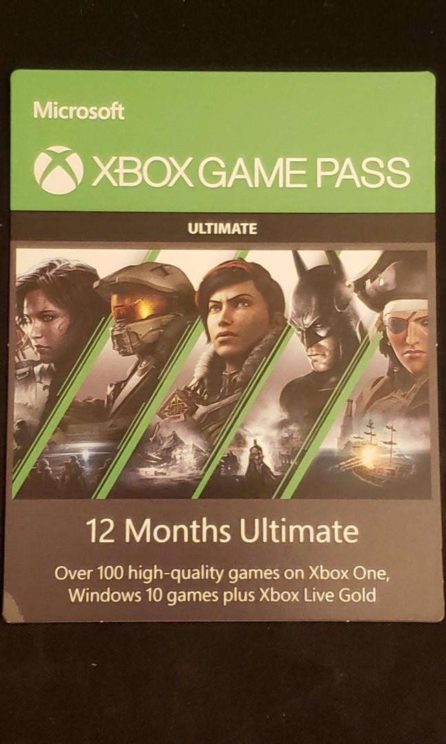 xbox games pass ultimate 12 month