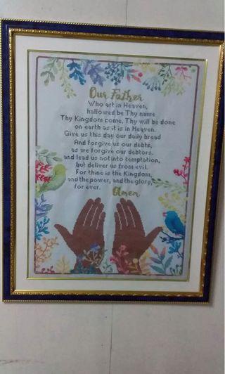 Our Father Cross Stitch