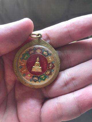 Thai Amulets with real gold amulet