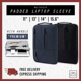 🔅ddc🔅 MZIPH Laptop Cover Sleeve With inner padding MacBook Pro Air sleeve padded bag laptop casing NEW COLOURS DARK GREY