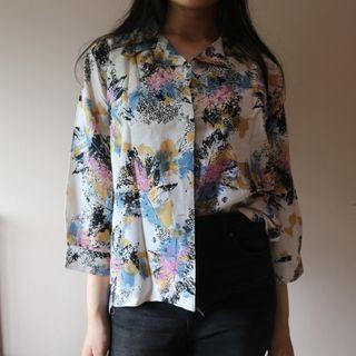 A07 / FLORAL VINTAGE KEMEJA