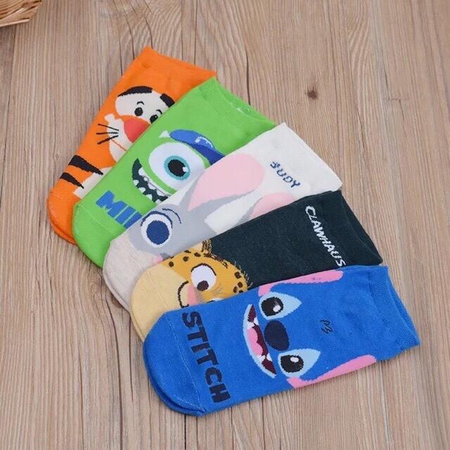 3D Printed Animal Cartoon Character Ankle Socks Foot Socks Foot Cover