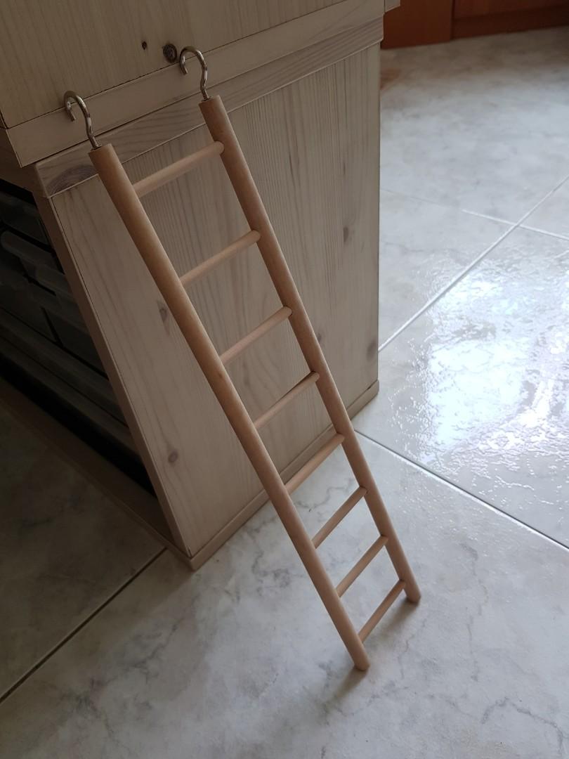 8 step wooden ladder bird parrot parakeets, Pet Supplies, Homes & Other